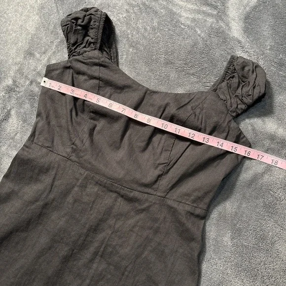 Old Navy Little Black Dress Womens Small Dark Fairy Grunge Smocked Mini - Picture 3 of 6